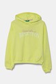 United Colors of Benetton hanorac de bumbac pentru copii print verde 3J68C204D.G.Seasonal