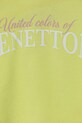 Fete United Colors of Benetton hanorac de bumbac pentru copii 3J68C204D.G.Seasonal verde