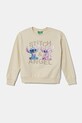 Дитяча бавовняна кофта United Colors of Benetton бавовна бежевий 3PQMC10MU.G.Seasonal