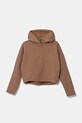 United Colors of Benetton hanorac de bumbac pentru copii uni maro 3UNIC204L.G.Seasonal
