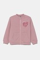 Детская хлопковая кофта United Colors of Benetton узор розовый 3J70G503N.P.Seasonal