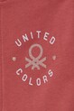 Девочка Детская хлопковая кофта United Colors of Benetton 3J70G503N.P.Seasonal розовый