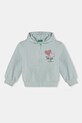United Colors of Benetton gyerek melegítőfelső pamutból pamut türkiz 3J68G503T.P.Seasonal