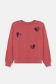 United Colors of Benetton hanorac de bumbac pentru copii imprimeu roz 3J68C10NX.G.Seasonal