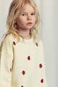 Дитяча бавовняна кофта Mini Rodini Ladybugs бавовна бежевий 2522010711