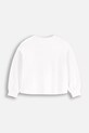 Detská bavlnená mikina Coccodrillo WC5143102CGJ biela SS25