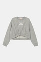 Дитяча бавовняна кофта Elisabetta Franchi без капюшона сірий EFFE143.0.FF002