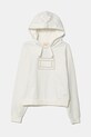 Dětská bavlněná mikina Elisabetta Franchi s kapucí bílá EFFE147.0.FF002