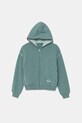 United Colors of Benetton hanorac de bumbac pentru copii uni turcoaz 3UNIC504T.G.Seasonal