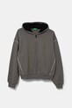 United Colors of Benetton hanorac de bumbac pentru copii uni gri 3UNIC504T.G.Seasonal