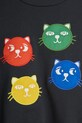 Мальчик Детская хлопковая кофта Mini Rodini Cool cats 2512011999 чёрный