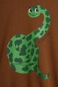 Мальчик Детская хлопковая кофта Mini Rodini Snake 2512013916 коричневый