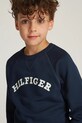 Tommy Hilfiger hanorac de bumbac pentru copii bleumarin KS0KS00626.104.122.PPYA