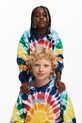 Desigual bluza bawełniana dziecięca wzorzyste żółty 25SBSK04