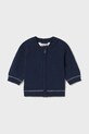 Bavlnený sveter pre bábätká Mayoral Newborn bavlna tmavomodrá 1395.1K.Newborn.PPYH