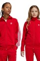 Дитяча кофта adidas Originals без капюшона червоний IY9796