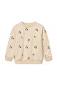 Liewood hanorac de bumbac pentru copii Thora Printed Sweatshirt LW19862 bej SS25