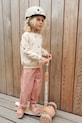 Liewood bluza bawełniana dziecięca Thora Printed Sweatshirt LW19862 beżowy