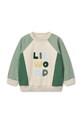 Liewood hanorac de bumbac pentru copii Aude Placement Sweatshirt LW19863 verde SS25