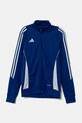 Detská mikina adidas Performance bez kapucne modrá IR9509