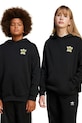 adidas Originals hanorac de bumbac pentru copii x Smiley World imprimeu negru JD0428
