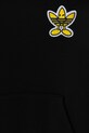 adidas Originals hanorac de bumbac pentru copii x Smiley World negru JD0428