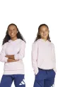 adidas bluza dziecięca z kapturem różowy JC9773