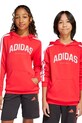 adidas bluza dziecięca z kapturem czerwony JM7357
