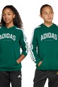 Παιδική μπλούζα adidas με κουκούλα πράσινο JM7358