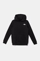 The North Face bluza copii TEEN SIMPLE DOME HOODIE uni negru NF0A8AXVJK31