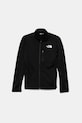 Detská mikina The North Face TEEN HIKE MIDLAYER FZ s elastanom čierna NF0A8AY5JK31