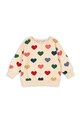Detská mikina Konges Sløjd LOU SWEAT SHIRT OCS bez kapucne béžová KS102592
