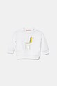 Βαμβακερή μπλούζα μωρού Marni MS304B SWEAT-SHIRT χωρίς κουκούλα λευκό M01405