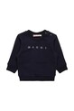 Βαμβακερή μπλούζα μωρού Marni MS319B SWEAT-SHIRT χωρίς κουκούλα σκούρο μπλε M01437