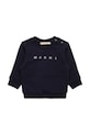 Marni csecsemő melegítőfelső pamutból MS319B SWEAT-SHIRT pamut sötétkék M01437