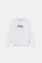 Detská mikina Fila LOHBARBEK bez kapucne biela FAT0627