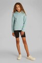 Calvin Klein Jeans bluza bawełniana dziecięca nadruk turkusowy IU0IU00266.PPYA