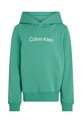 Detská bavlnená mikina Calvin Klein Jeans IU0IU00679.PPYA zelená SS25