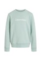 Detská bavlnená mikina Calvin Klein Jeans IU0IU00680.PPYA tyrkysová SS25