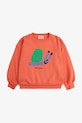 Detská mikina Bobo Choses Funny Snail 125AC031 oranžová SS25