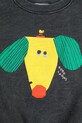Мальчик Детская хлопковая кофта Bobo Choses Happy Dog 125AC035 чёрный
