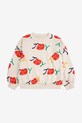 Детская хлопковая кофта Bobo Choses Smiling 125AC037 белый SS25