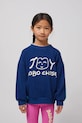 Bobo Choses hanorac de bumbac pentru copii Smiling print bleumarin 125AC040