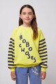 Дитяча бавовняна кофта Bobo Choses візерунок жовтий 125AC039