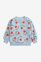 Хлопковая кофта для младенцев Bobo Choses Morning Egg 125AB030 голубой SS25