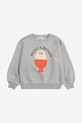Bobo Choses hanorac de bumbac pentru copii Morning Egg 125AC034 gri SS25