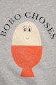 CHLAPEC Dětská bavlněná mikina Bobo Choses Morning Egg 125AC034 šedá