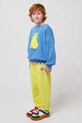 Детская хлопковая кофта Bobo Choses Hug Me Bear 125AC036 голубой