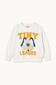 Tinycottons bluza bawełniana dziecięca TINY LEAGUE GRAPHIC SWEATSHIRT SS25.102 beżowy SS25