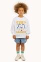 Tinycottons bluza bawełniana dziecięca TINY LEAGUE GRAPHIC SWEATSHIRT beżowy SS25.102